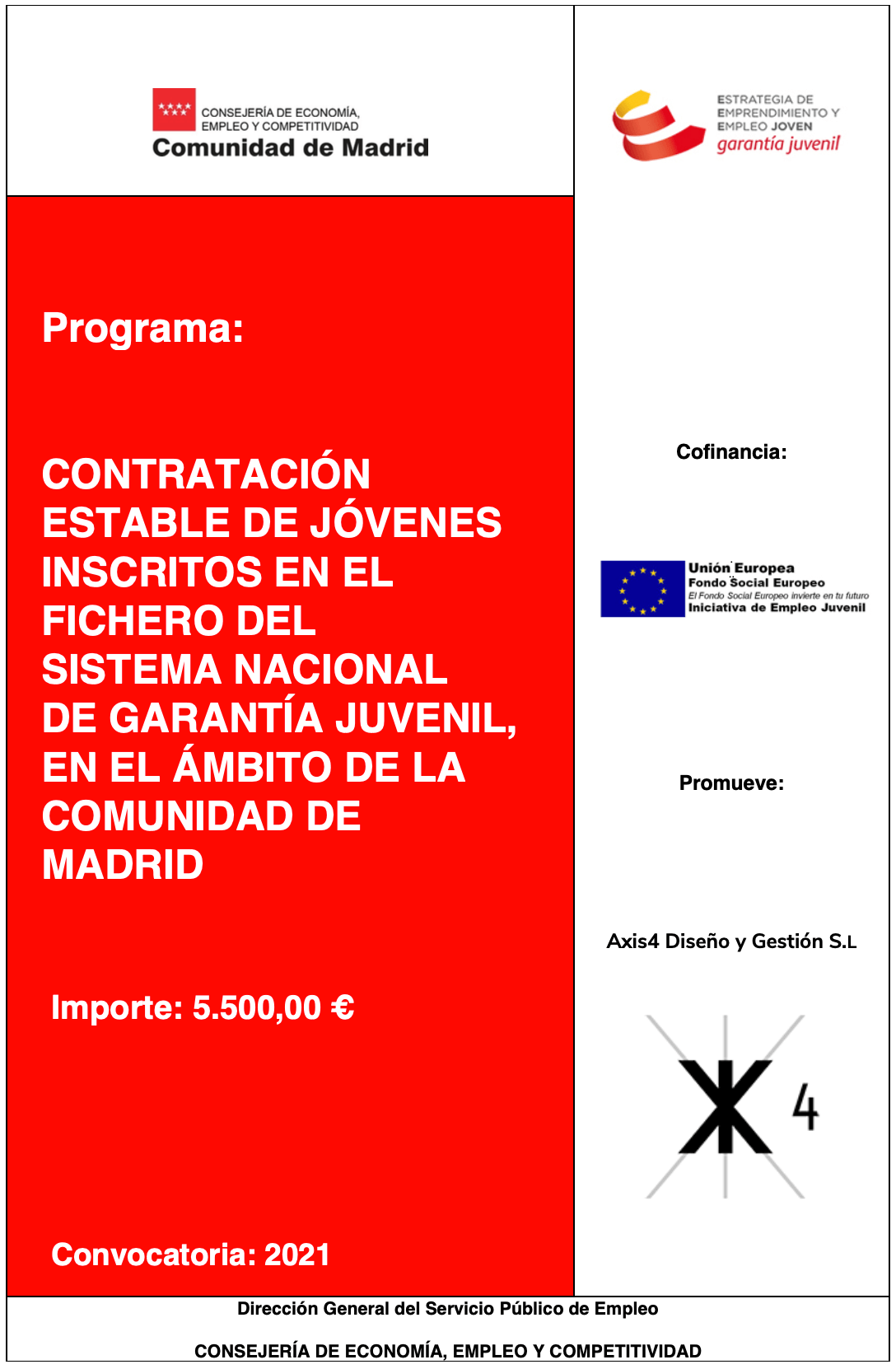 Contratación de jóvenes