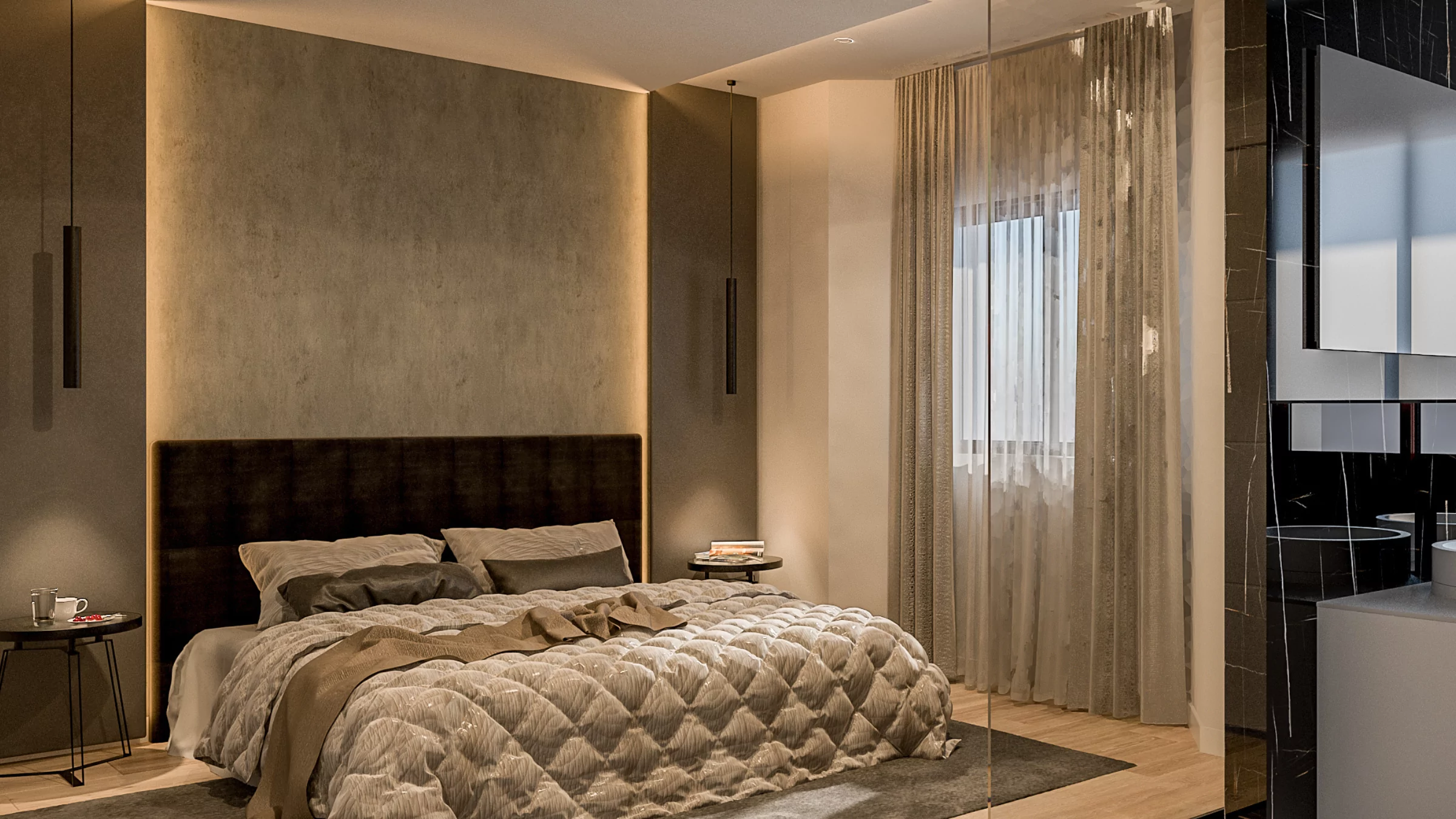 iluminación en dormitorio