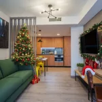 La decoración navideña elegante